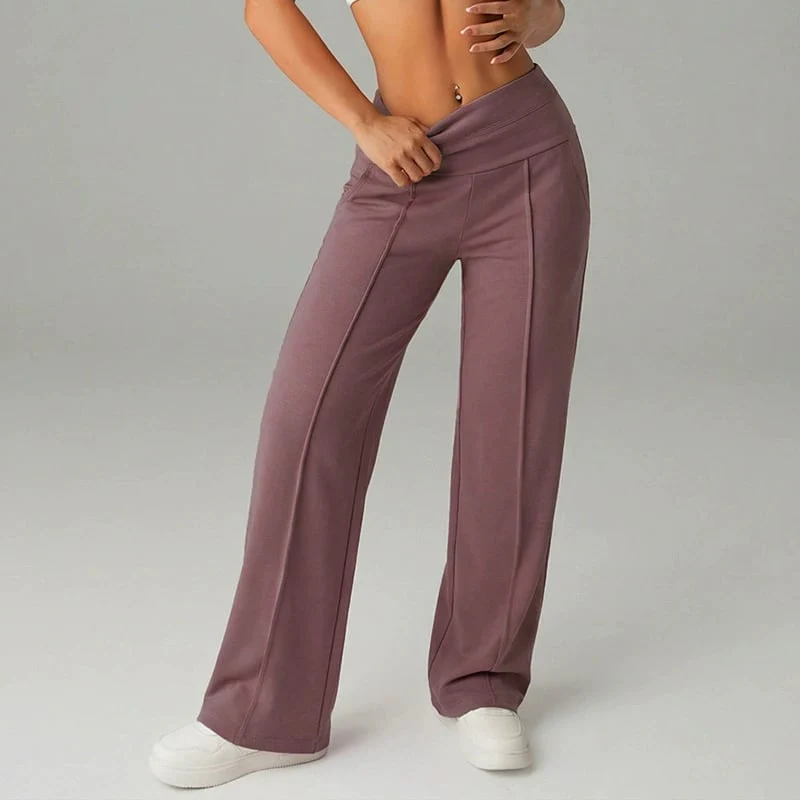 💗LAST DAY SALE 50% OFF⚡50K+ SOLD💕Women's Plain Loose Straight Leg Pants - Image 26
