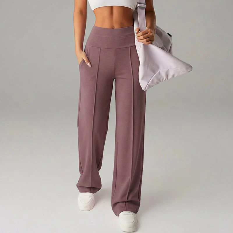 💗LAST DAY SALE 50% OFF⚡50K+ SOLD💕Women's Plain Loose Straight Leg Pants - Image 27