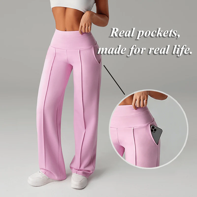 💗LAST DAY SALE 50% OFF⚡50K+ SOLD💕Women's Plain Loose Straight Leg Pants - Image 3