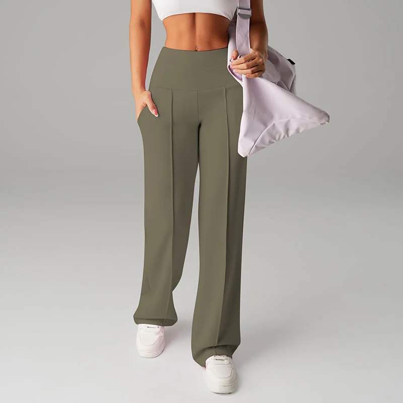 💗LAST DAY SALE 50% OFF⚡50K+ SOLD💕Women's Plain Loose Straight Leg Pants - Image 30