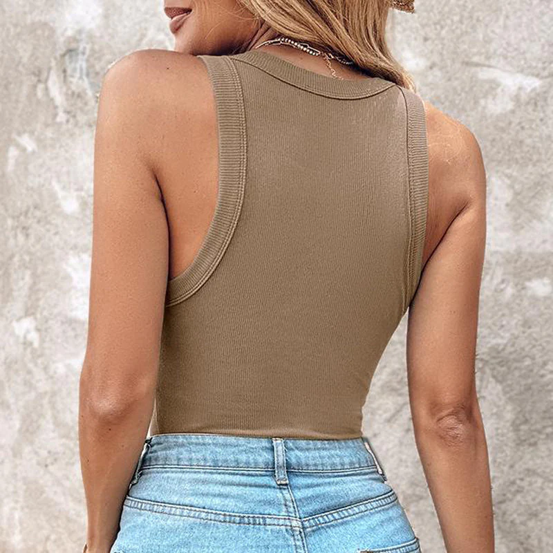 💖Last Day Special Price ￡10.99!!💖Ribbed Stretchy Tank Top with Shelf Bra - Image 11
