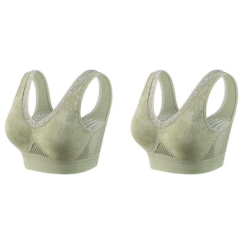🏆 Last Day Special Price £9.99 ! 💐 Buy One Get One Free 🎁 🌸 Pure Cotton Buttonless Comfy Lifting Bra - Image 12