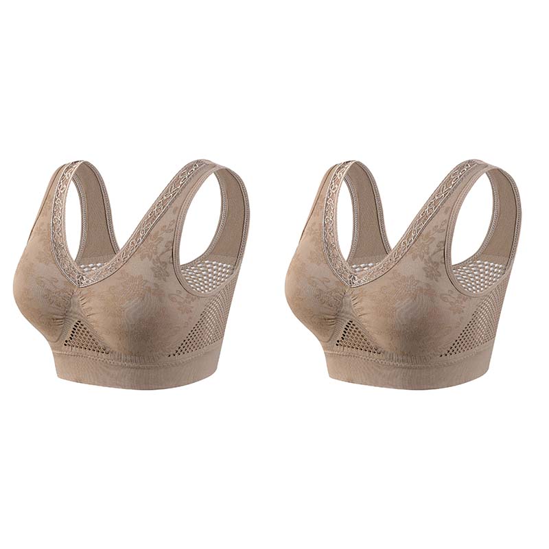 🏆 Last Day Special Price £9.99 ! 💐 Buy One Get One Free 🎁 🌸 Pure Cotton Buttonless Comfy Lifting Bra - Image 13