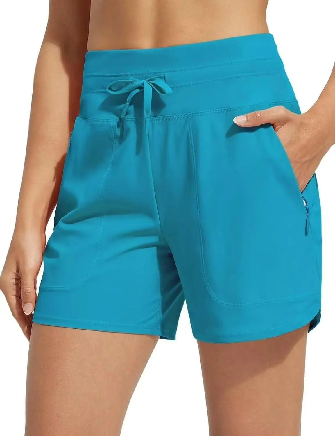 🌞🏊Summer Essentials 50% OFF🧊Women's High-Waisted Quick-Dry Swim Shorts - Image 17