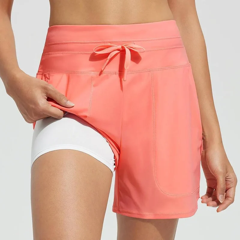 🌞🏊Summer Essentials 50% OFF🧊Women's High-Waisted Quick-Dry Swim Shorts - Image 6