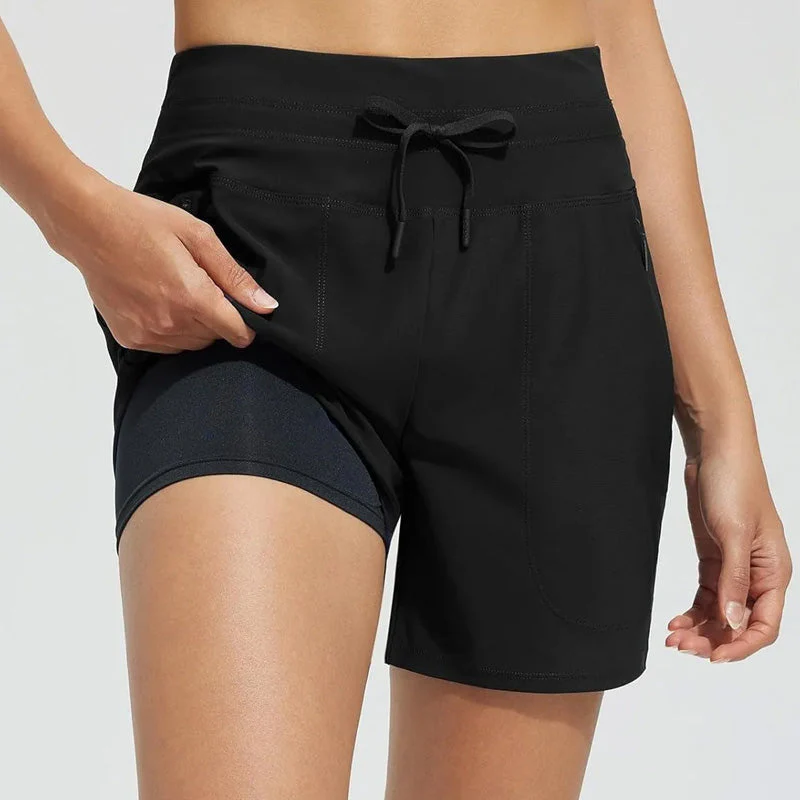 🌞Summer Essentials 50% OFF❄️Women's High-Waisted Quick-Dry Swim Shorts - Image 10