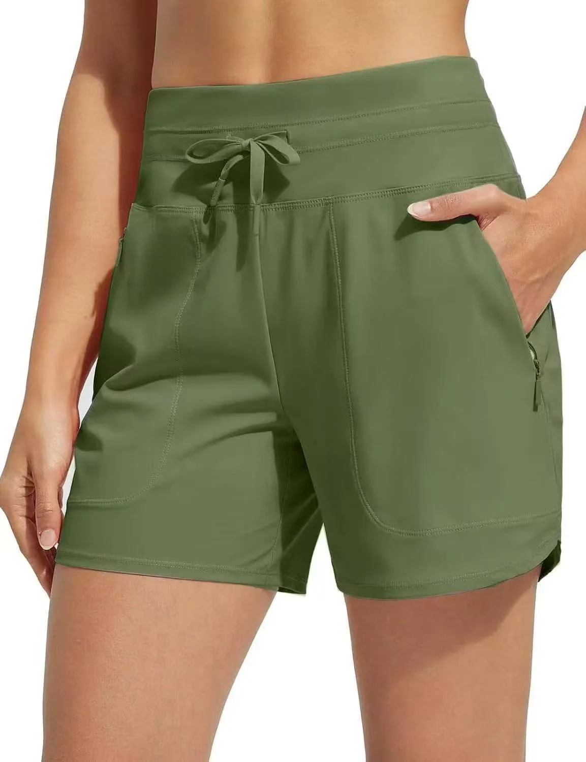 🌞Summer Essentials 50% OFF❄️Women's High-Waisted Quick-Dry Swim Shorts - Image 12