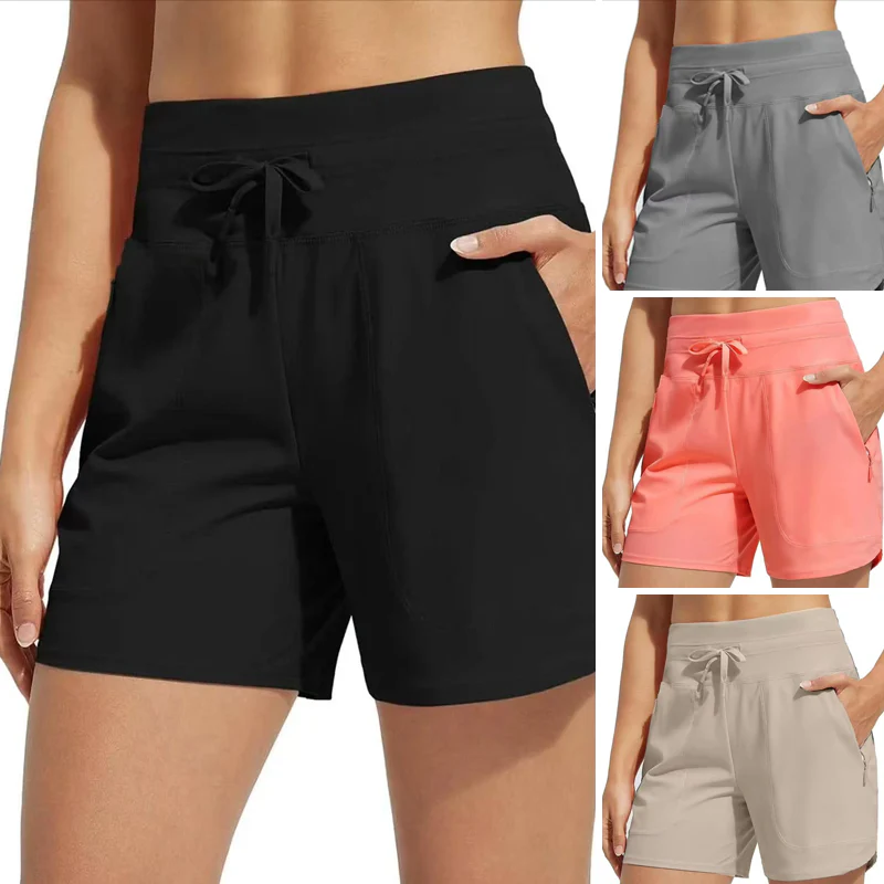 🌞Summer Essentials 50% OFF❄️Women's High-Waisted Quick-Dry Swim Shorts - Image 3