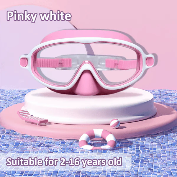 🔥SUMMER GIFT – ONLY £9.99!!🏆#1 Bestselling🏊♀️HD children's large frame waterproof and anti-fog swimming goggles - Image 12