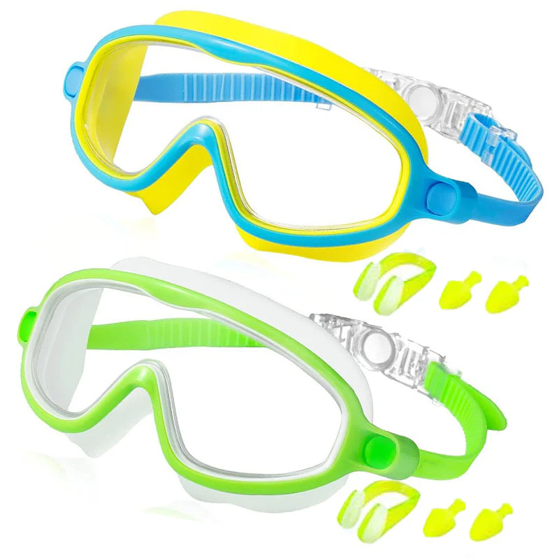🔥SUMMER GIFT – ONLY £9.99!!🏆#1 Bestselling🏊♀️HD children's large frame waterproof and anti-fog swimming goggles - Image 18