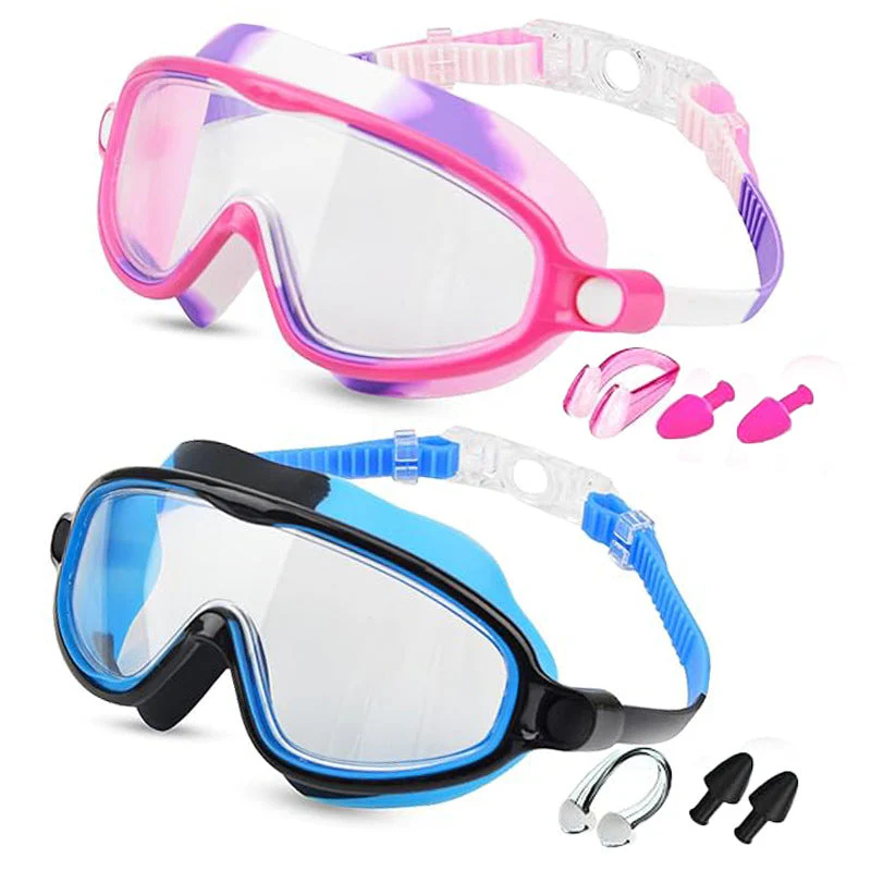 🔥SUMMER GIFT – ONLY £9.99!!🏆#1 Bestselling🏊♀️HD children's large frame waterproof and anti-fog swimming goggles - Image 19