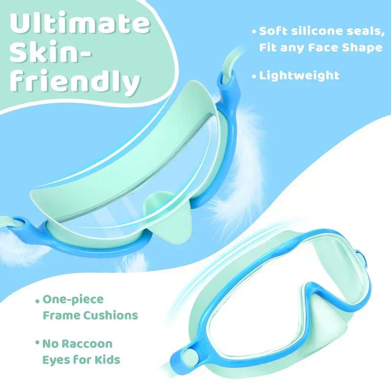 🔥SUMMER GIFT – ONLY £9.99!!🏆#1 Bestselling🏊♀️HD children's large frame waterproof and anti-fog swimming goggles - Image 25