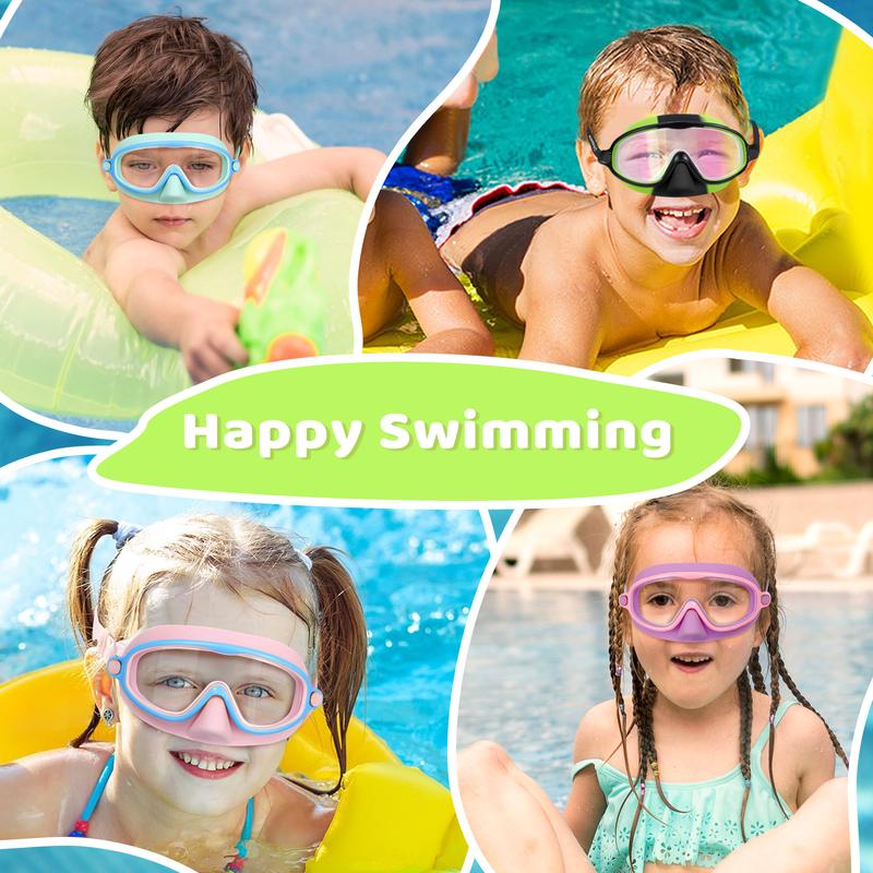 🔥SUMMER GIFT – ONLY £9.99!!🏆#1 Bestselling🏊♀️HD children's large frame waterproof and anti-fog swimming goggles - Image 5