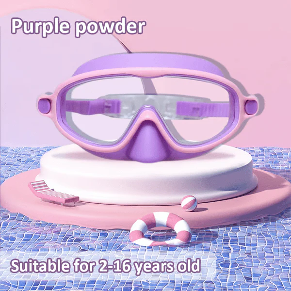 🔥SUMMER GIFT – ONLY £9.99!!🏆#1 Bestselling🏊♀️HD children's large frame waterproof and anti-fog swimming goggles - Image 9