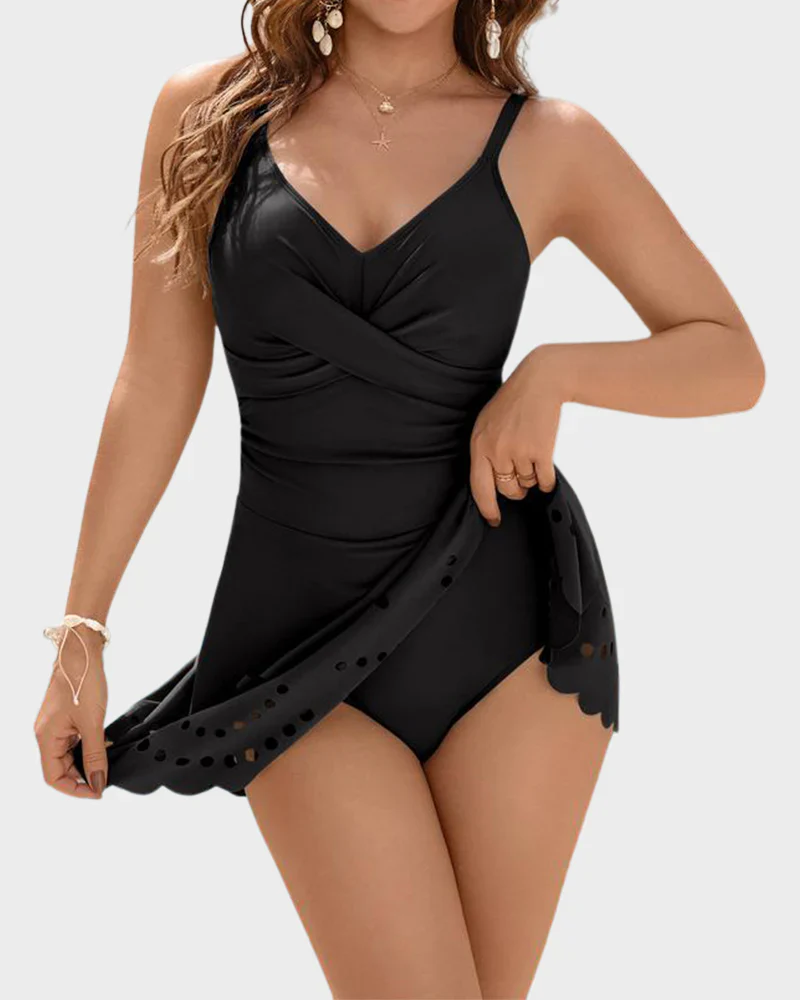 👙2026 NEW TYPE 50% OFF✨Women's Tummy Control Skirted Swimsuit - Image 16