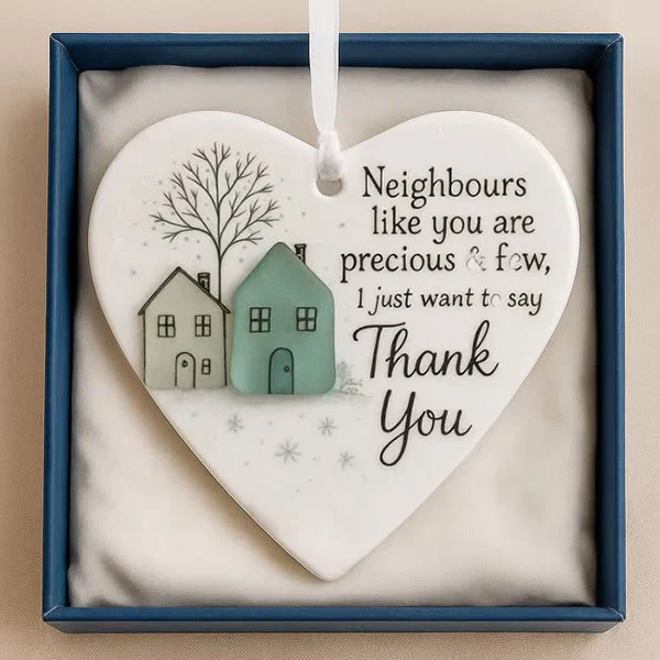 šEarly Christmas Sale 49% OFFš"Thank You Neighbours" Heart - Shaped Ornament - Image 2