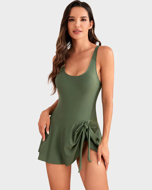 👙Last Day Sale 50% OFF💃Women's One Piece Tummy Control Tie Knot Swimsuit - Image 27