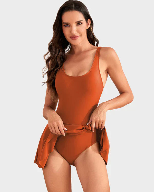 👙Last Day Sale 50% OFF💃Women's One Piece Tummy Control Tie Knot Swimsuit - Image 30