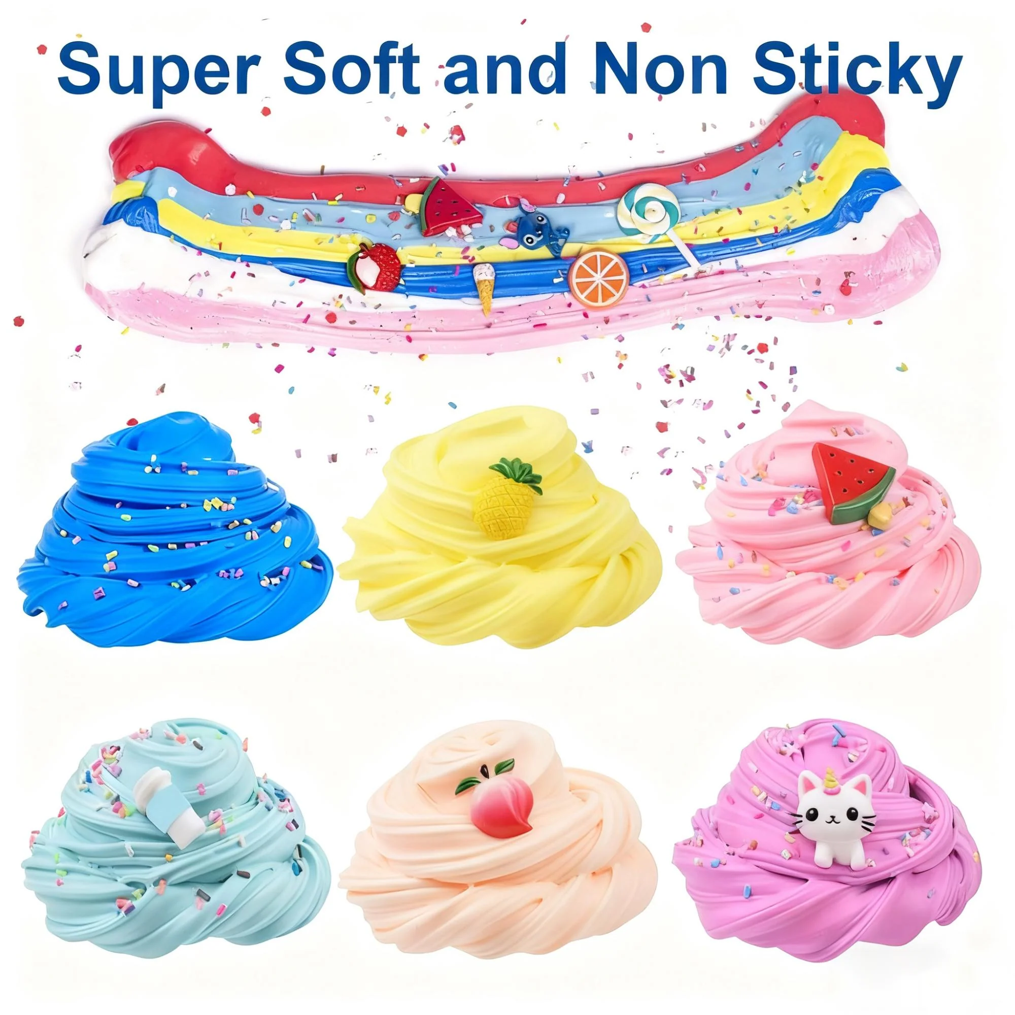 ⏰Christmas Sale 70% OFF!!🎁Super Clay Slime DIY Soft & Squishy Clay Scented Slime Sensory Clay - Image 9