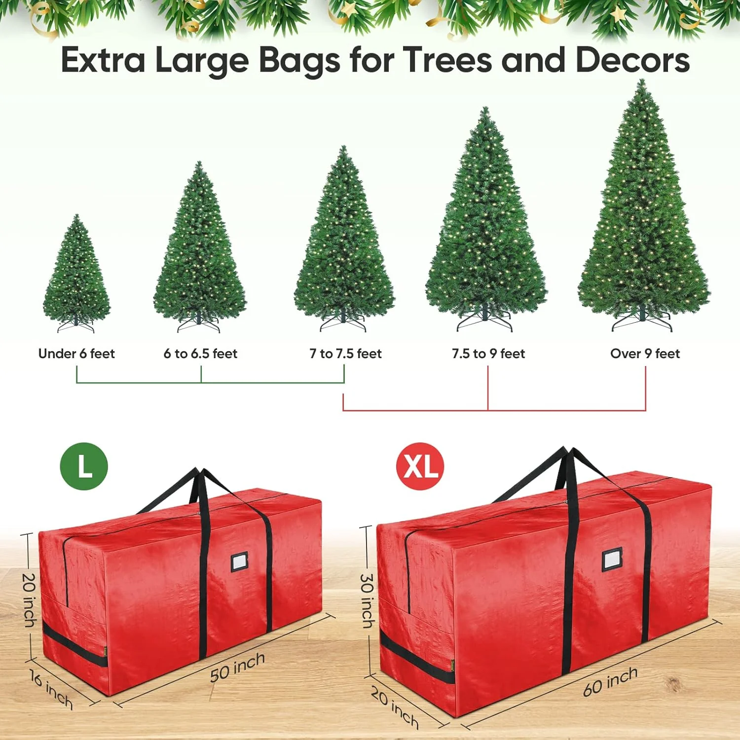 🎅Christmas Sale 50% OFF🌟Christmas Tree Durable Waterproof Storage Bag 🎄 - Image 17