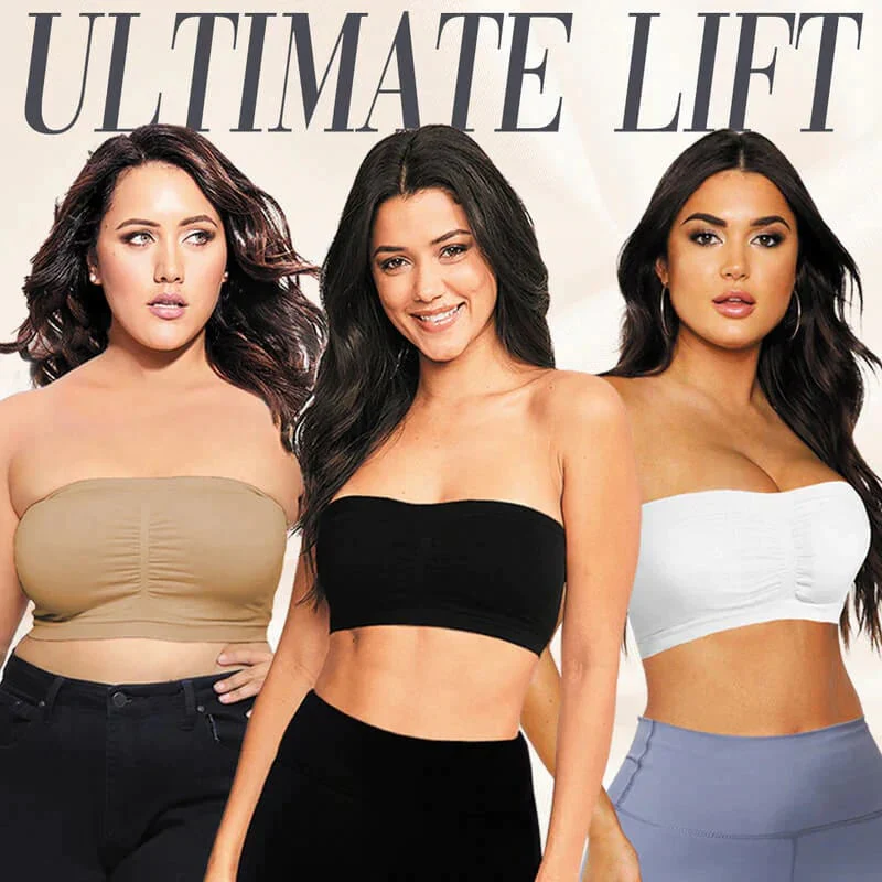 🏆 Last Day Special Price £9.99 ! 💐Supportive Bandeau Bra – Wire-free solid support, seamless strapless design, soft stretch fabric, anti-slip silicone band, comfy for daily wear & summer outfits✨ - Image 2