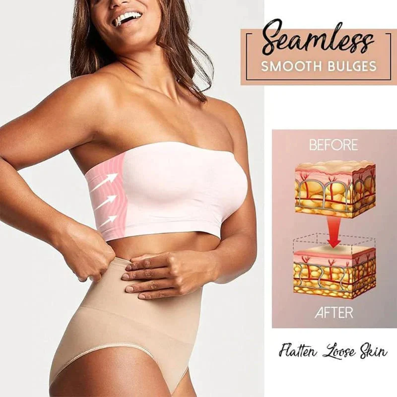🏆 Last Day Special Price £9.99 ! 💐Supportive Bandeau Bra – Wire-free solid support, seamless strapless design, soft stretch fabric, anti-slip silicone band, comfy for daily wear & summer outfits✨ - Image 5
