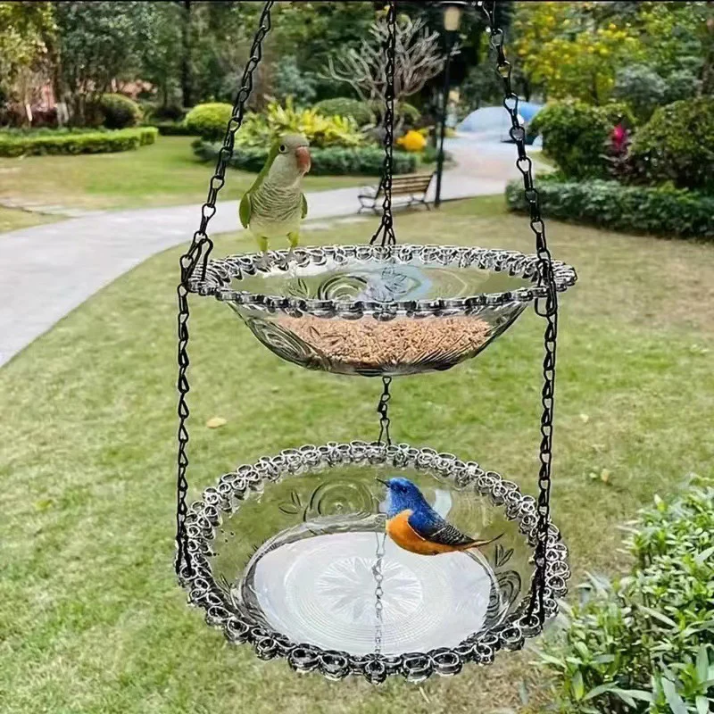 🥳2026 HOT SALE🥳💞50K+ SOLD!🐦🌧️ 50% OFF! Vintage-Style Bird Feeder with Bath – Hangs anywhere, easy to fill. Attracts robins & blue tits. Perfect for nature lovers. 🏡✨ - Image 15