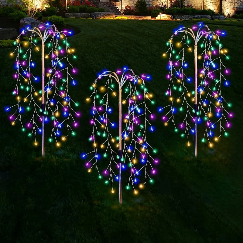 ⏳Limited-time Sale: ONLY £11.99!! ✨Solar Firework Garden Lights – Waterproof Starburst Stake Lamps for Paths, Patios & Parties 🌟🌧️✨ (Multi-Colour)