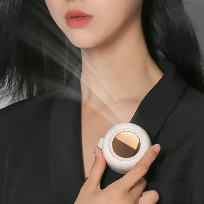 ⏳Summer Hot Sale: ONLY £11.99!!💞50K+ SOLD!💨2-in-1 Wearable Fan – Instantly Cools You by Up to 10°C | 24H Quiet Hands-Free Airflow🌀🌿