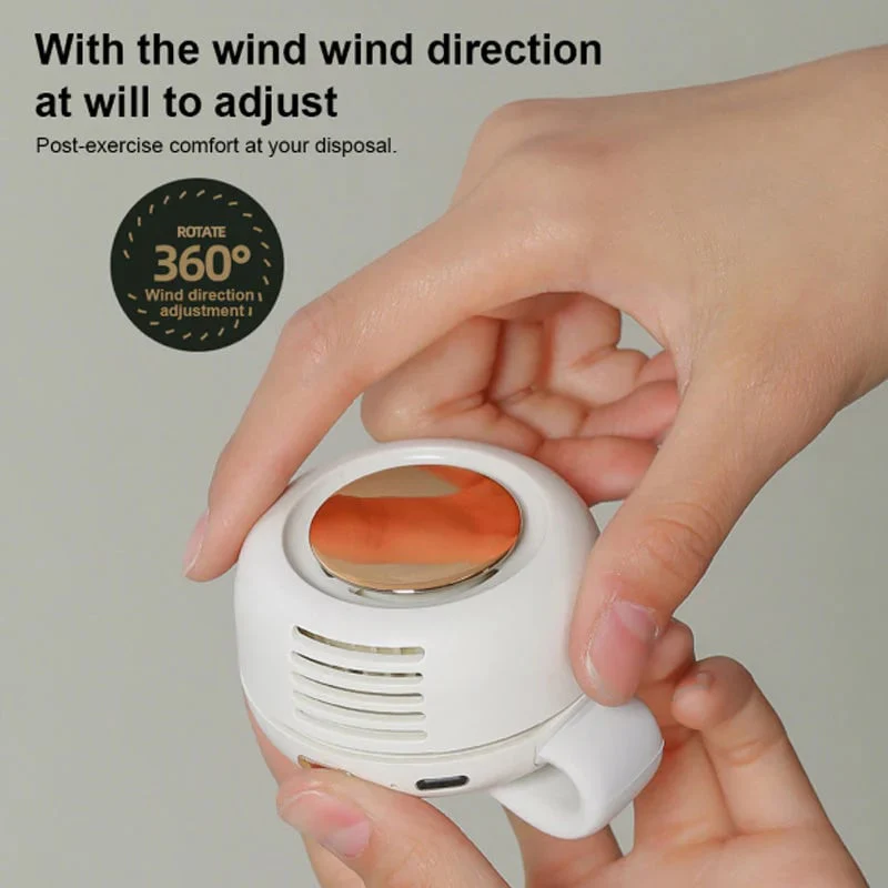 ⏳Summer Hot Sale: ONLY £11.99!!💞50K+ SOLD!💨2-in-1 Wearable Fan – Instantly Cools You by Up to 10°C | 24H Quiet Hands-Free Airflow🌀🌿 - Image 5