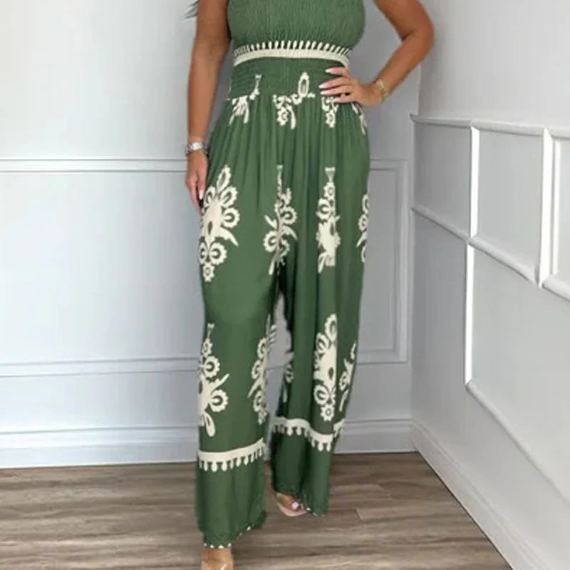 💥Summer Hot Sale 60% OFF💥Women's Sleeveless Halter Wide-leg Jumpsuit - Image 4