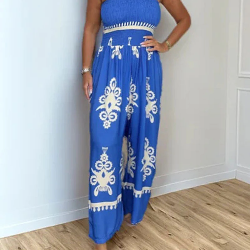 💥Summer Hot Sale 60% OFF💥Women's Sleeveless Halter Wide-leg Jumpsuit - Image 6