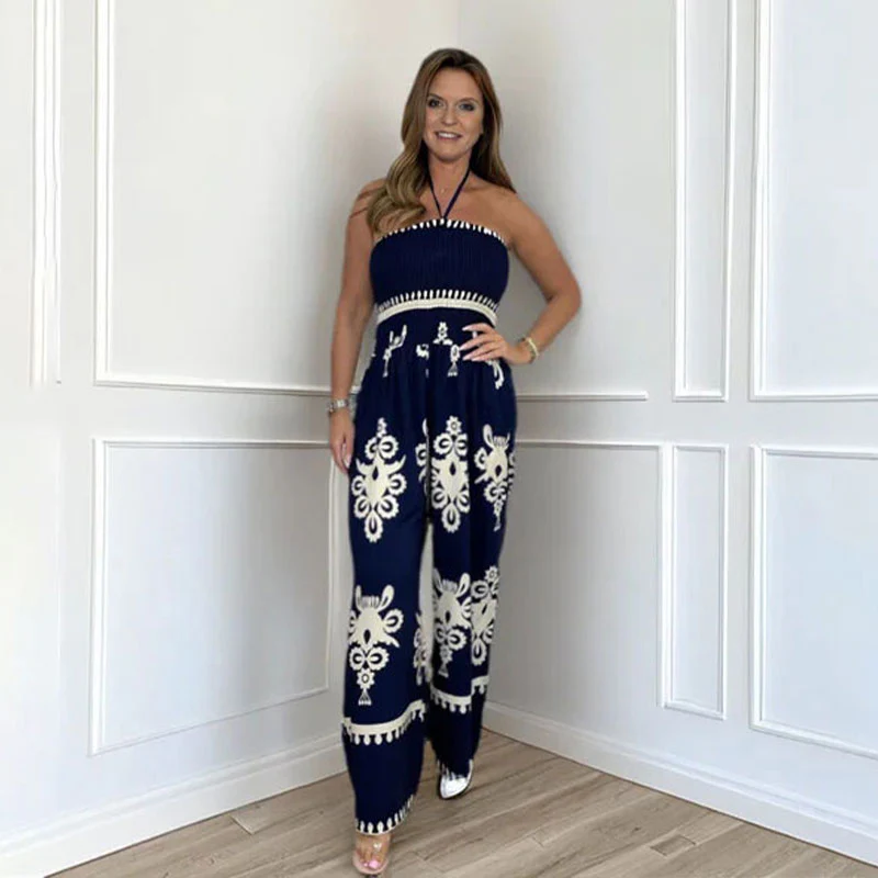 💥Summer Hot Sale 60% OFF💥Women's Sleeveless Halter Wide-leg Jumpsuit - Image 7