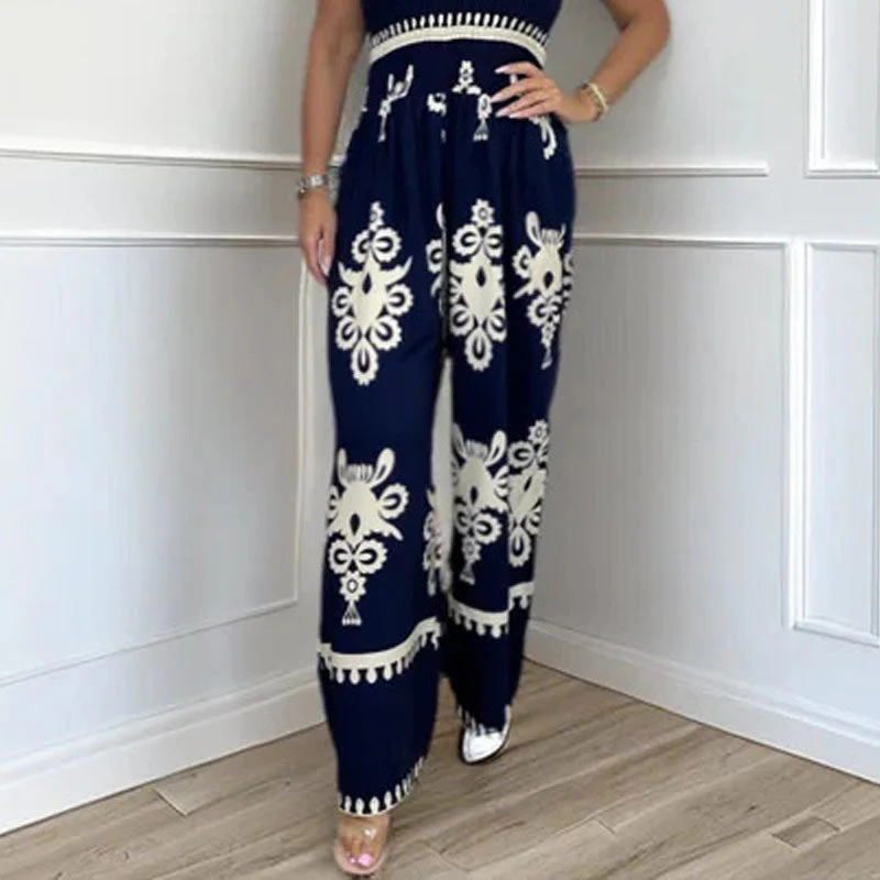 💥Summer Hot Sale 60% OFF💥Women's Sleeveless Halter Wide-leg Jumpsuit - Image 8