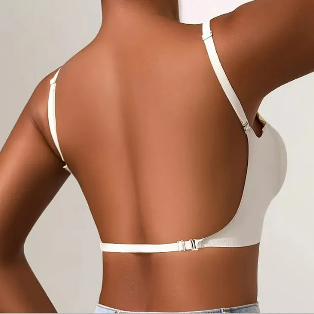 🏆Last Day 49% OFF🔥Women's Solid Color Wireless Backless Bra - Image 11
