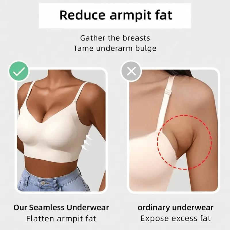 🏆Last Day 49% OFF🔥Women's Solid Color Wireless Backless Bra - Image 3