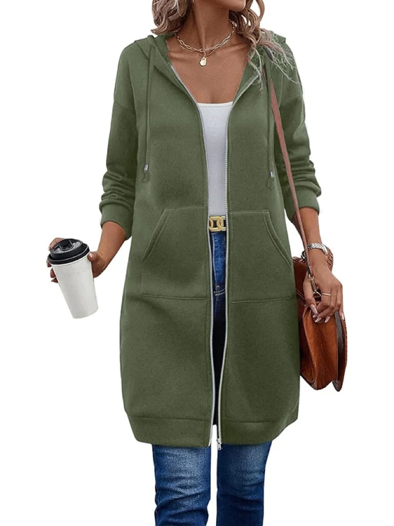 🥳Last Day Sale 49% Off🔥Women Casual Zip up Fleece Hoodies - Image 2