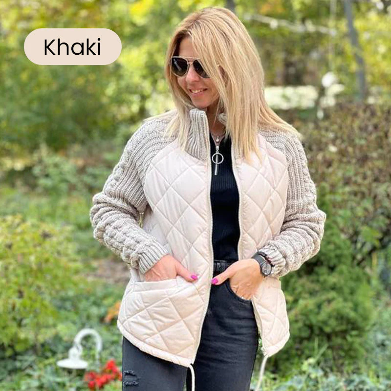 💥Last Day Sale 70% OFF🥰2025 New Women's Knit Patchwork Puffy Jacket - Image 13