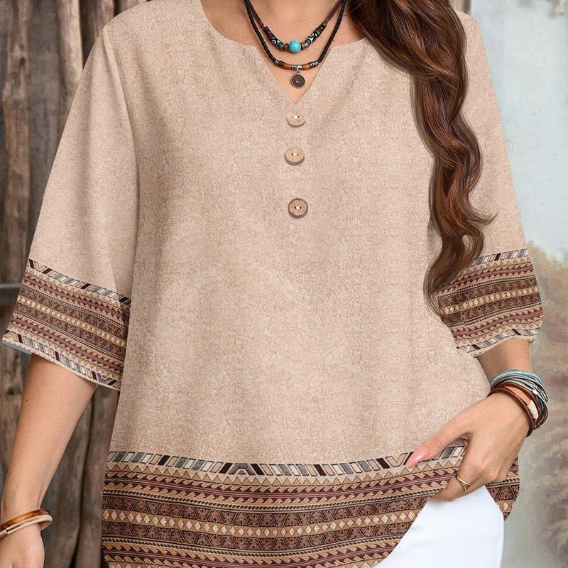 🌸Spring Sale 60% OFF👕Women's Casual Button-Front V-Neck Top - Image 6