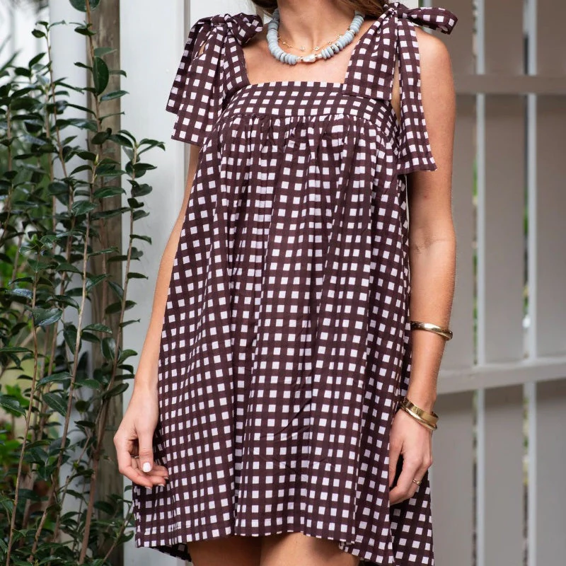 Women's Casual Square Neck Sleeveless Mini Dress - Image 10