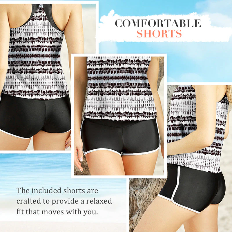 Women's Comfortable Printed Bikini 3-Piece Set - Image 5