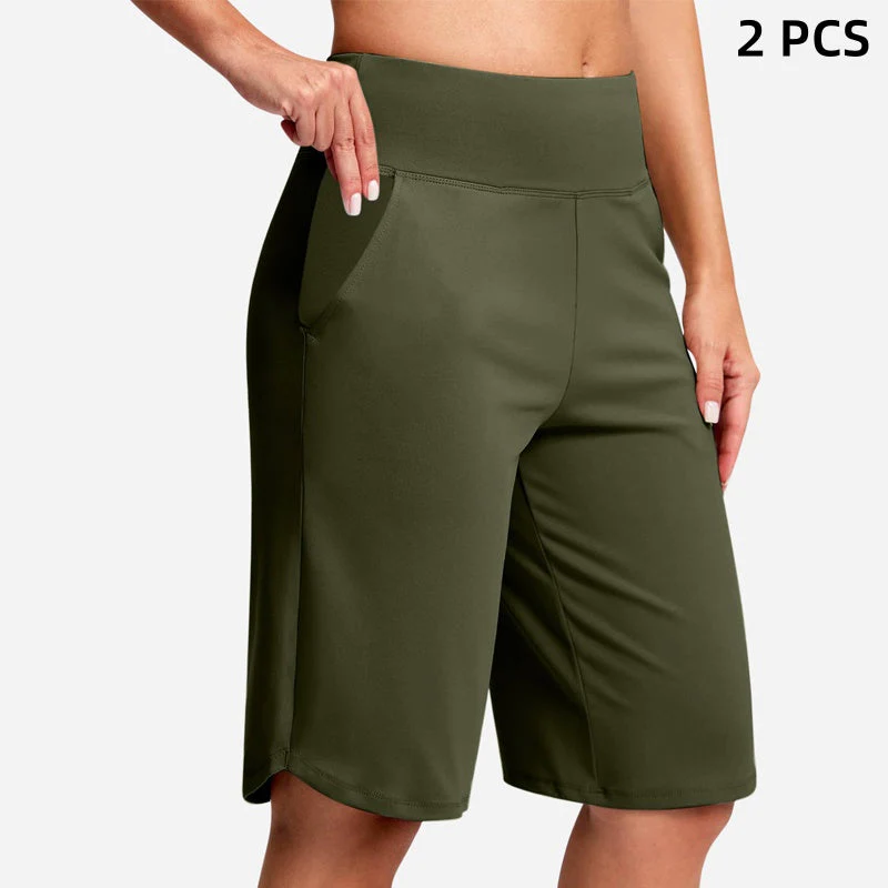 ⏰Last day sale 49% OFF🔥Women's High-Waist Yoga Shorts with Pockets - Image 22