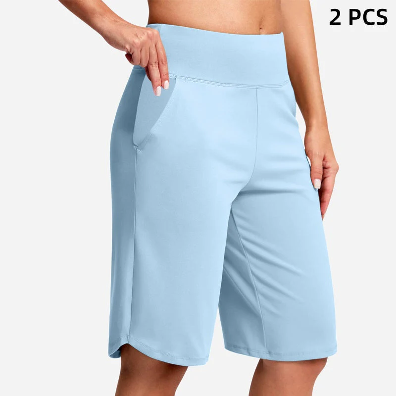 ⏰Last day sale 49% OFF🔥Women's High-Waist Yoga Shorts with Pockets - Image 26