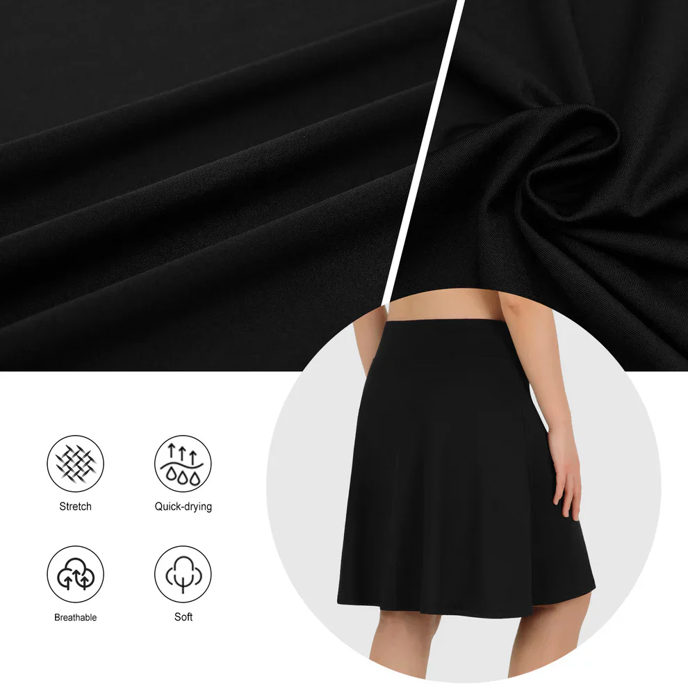Women's 20" Knee Length Skorts Golf Tennis Skirt - Image 16