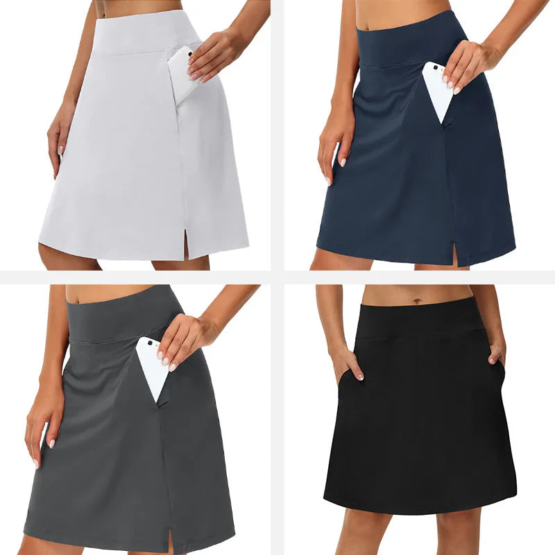 Women's 20" Knee Length Skorts Golf Tennis Skirt - Image 4
