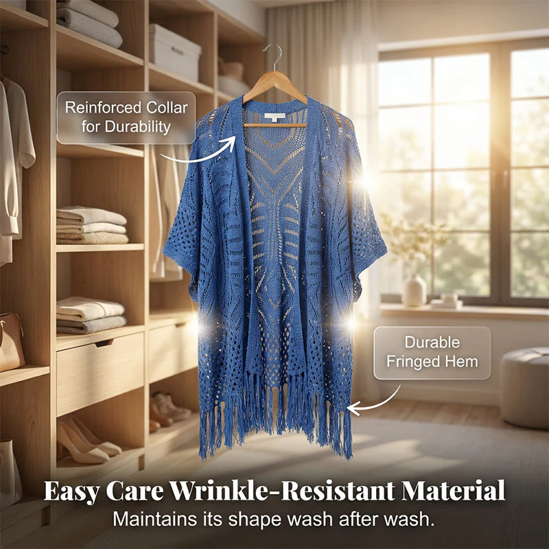 🌊SUMMER HOT SALE 50% OFF 💖Women's Open-Front Knit Cover-Up - Image 7