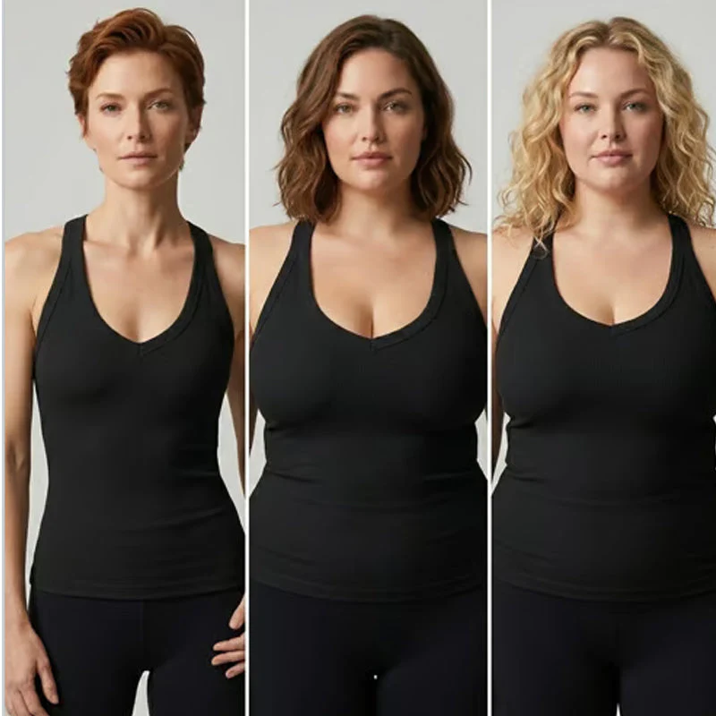 ✨ 50% OFF TODAY! 🧺 Women's Slim-Fit Padded Tank Top ✨ Built-In Support, Flattering Fit & All-Day Comfort - Image 2