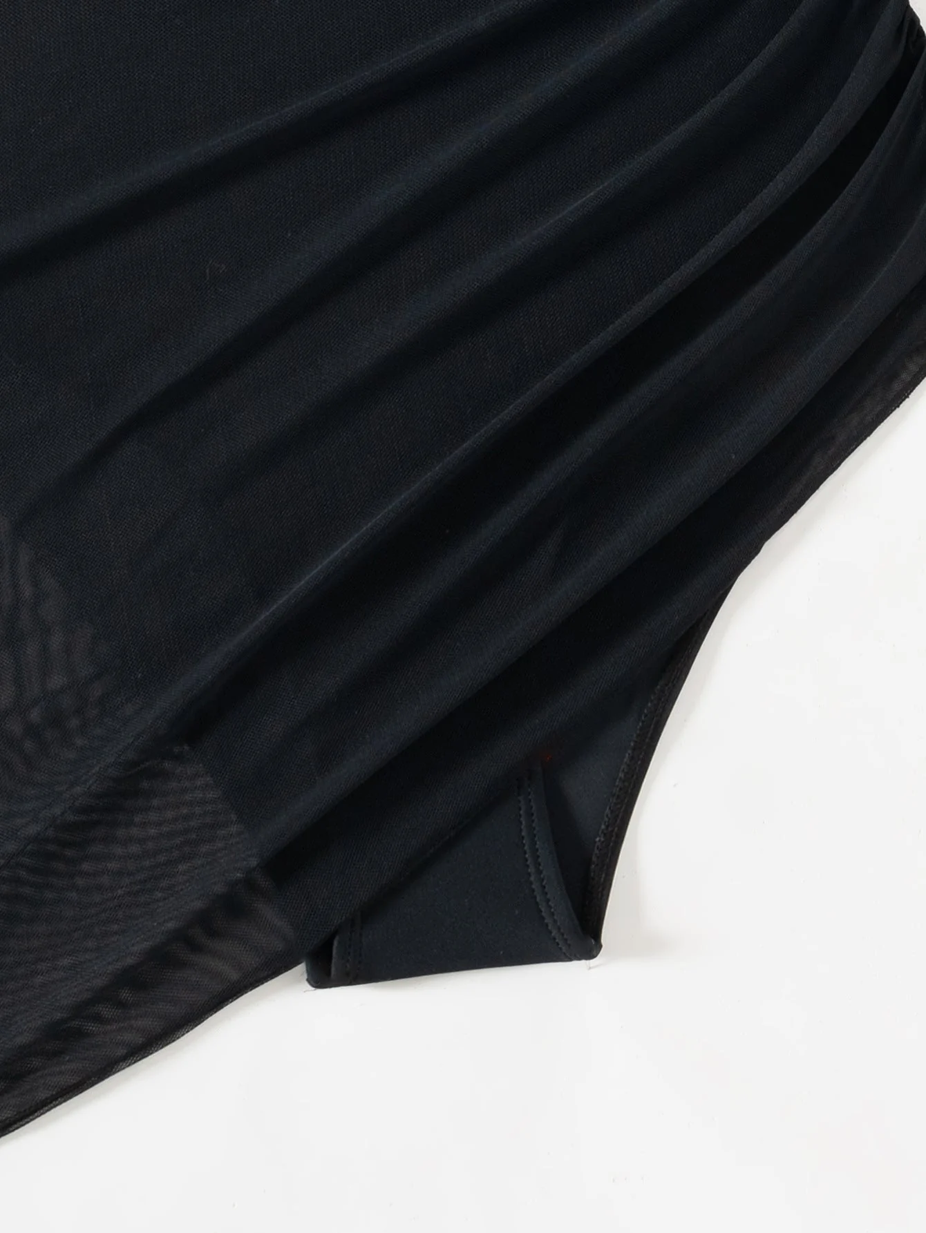 💥Last Day Special Sale 49% OFF🩱Slimming Mesh Sheer Sarong Wraps Swimsuit - Image 8