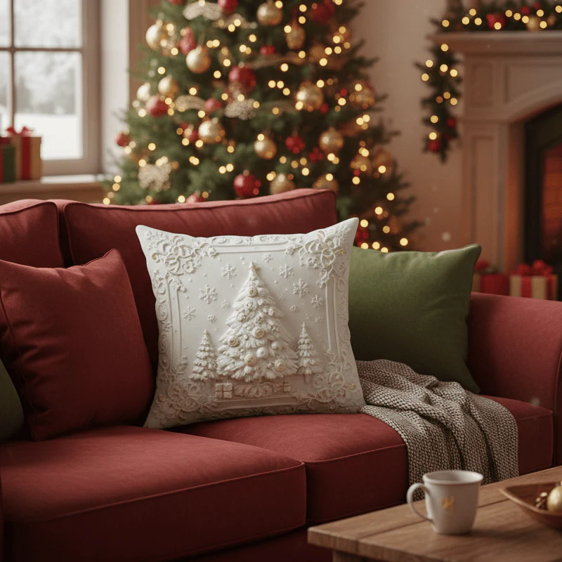 ⏰LAST DAY: £9.99 for 4PCS!!⚡50K+ SOLD!💕Christmas Themed Cushion Cover🎁 - Image 11