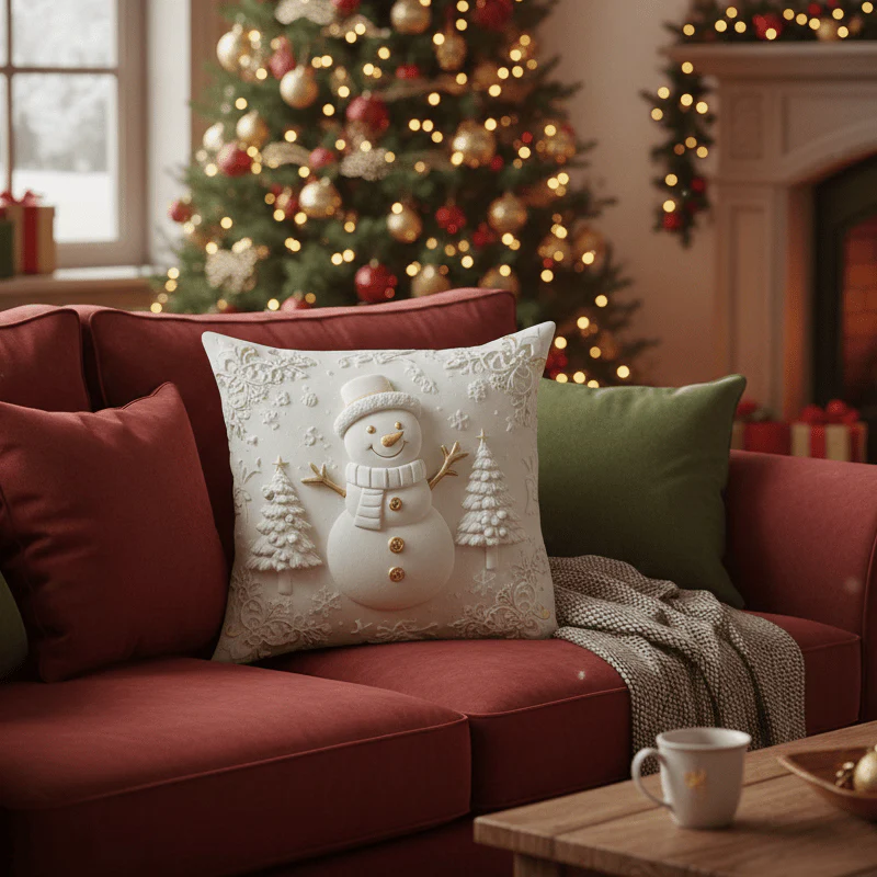 ⏰LAST DAY: £9.99 for 4PCS!!⚡50K+ SOLD!💕Christmas Themed Cushion Cover🎁 - Image 14